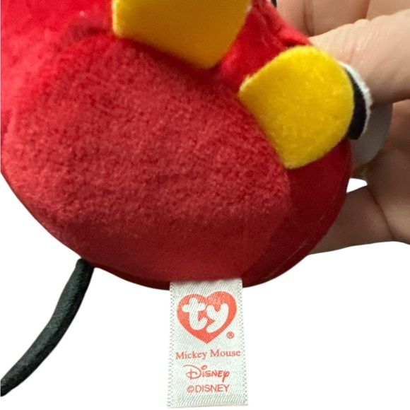 Ty + Disney Beanie Ball Set of 2 Minnie and Mickey in Red and Black NWT - Picture 9 of 12